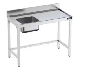 Table de prparation en inox anti-ruissellement  2000mm FCIRS720